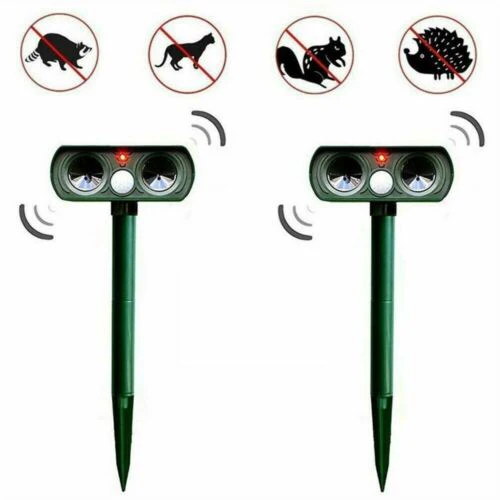 Solar Infrared Animal Repeller Outdoor Pest Deterrent Device - Image 4