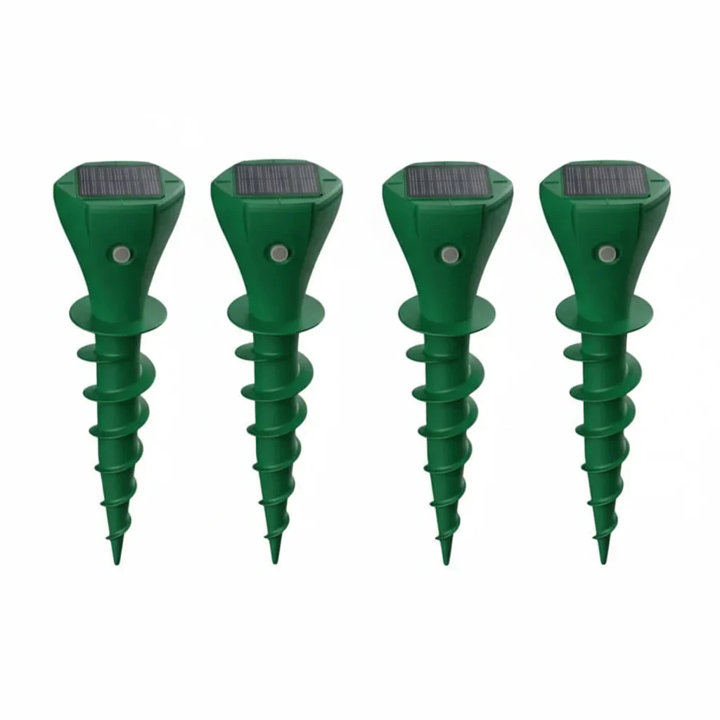 Solar Mole Repellent Stake Ultrasonic Garden Pest Deterrent - Image 9