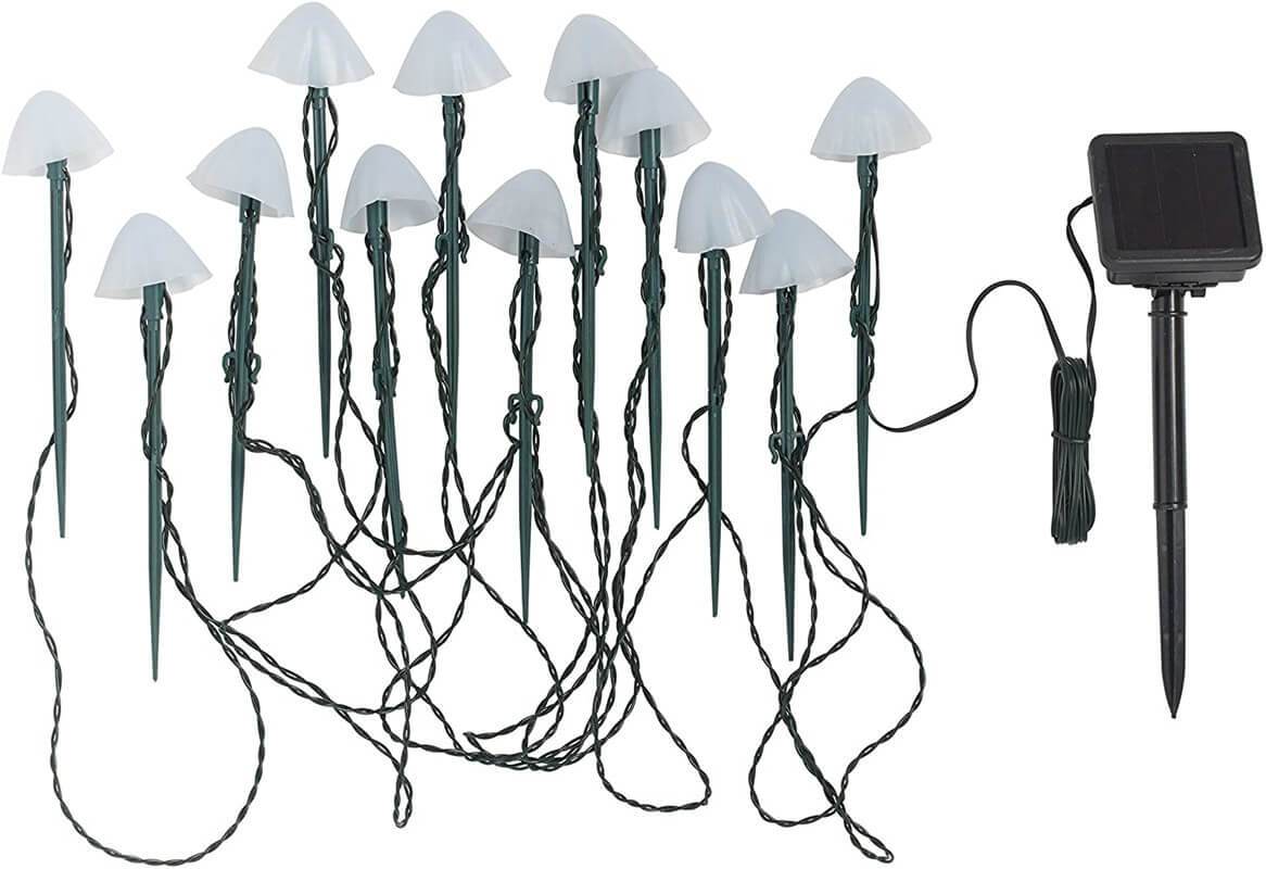 Solar Mushroom Garden Lights with Multicolour LED Caps - Image 11