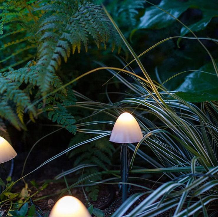 Solar Mushroom Garden Lights with Multicolour LED Caps - Image 4