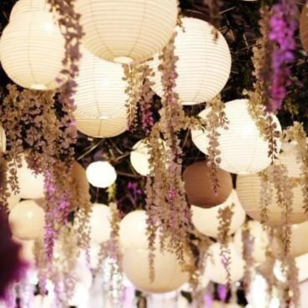 Solar Outdoor Hanging Light Round White Lantern With Light Sensor - Image 3
