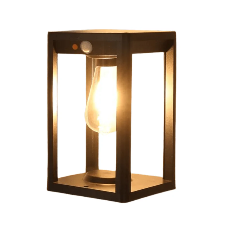 Solar Outdoor Pillar Light Black Aluminium With Motion Sensor - Image 7