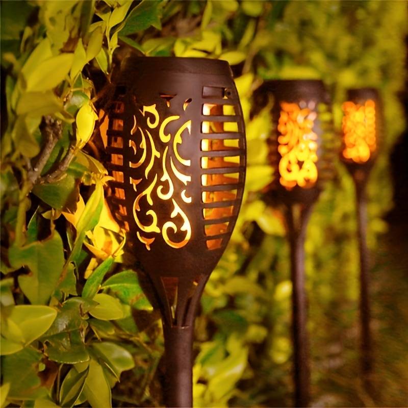 Solar Outdoor Torch Light With Flame Effect Stake