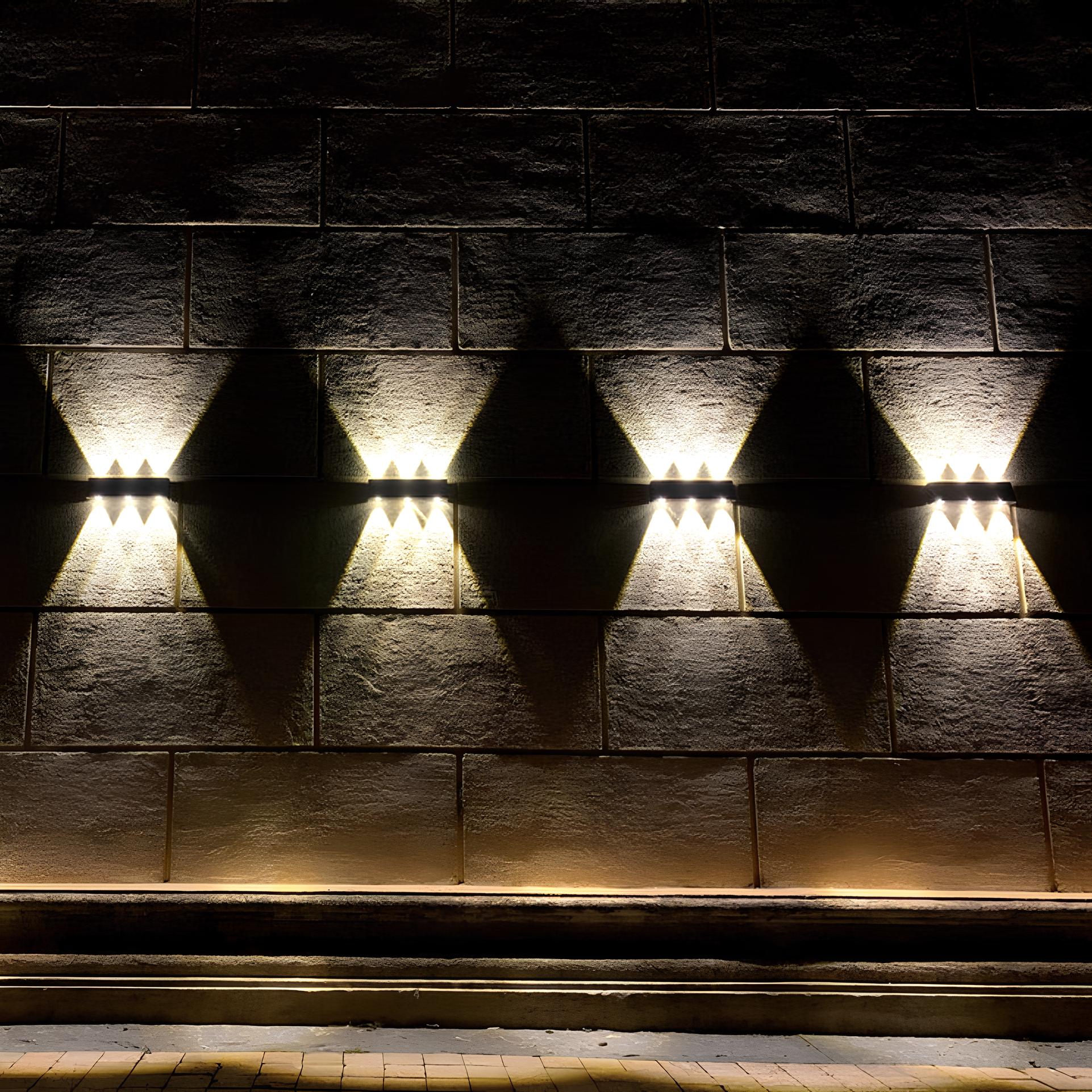 Solar Outdoor Wall Light With Six LED Beams - Image 5