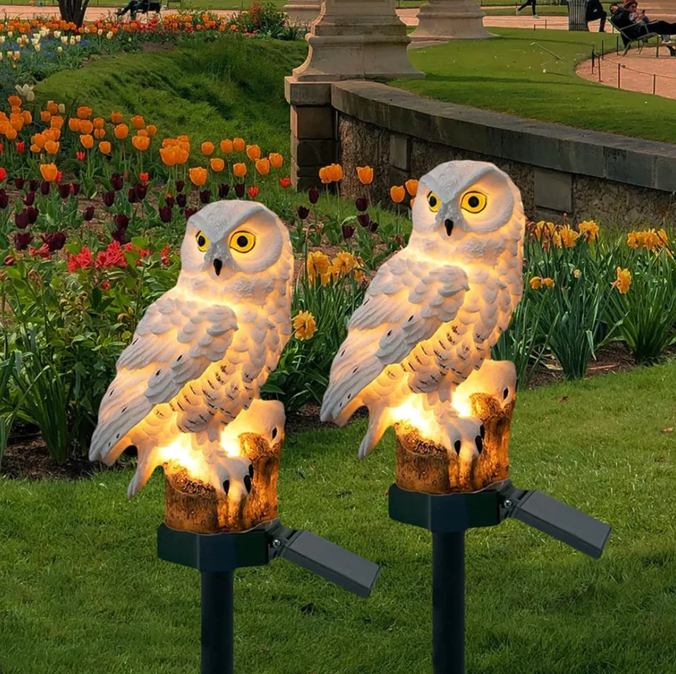Solar Owl Garden Light LED Outdoor Decorative Stake Lamp - Image 4