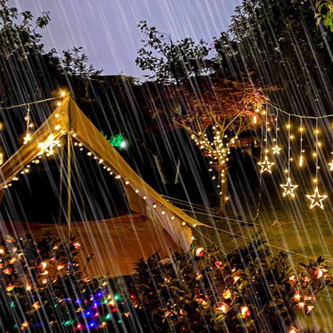 Solar String Lights with Star and Moon Hanging Shapes - Image 17