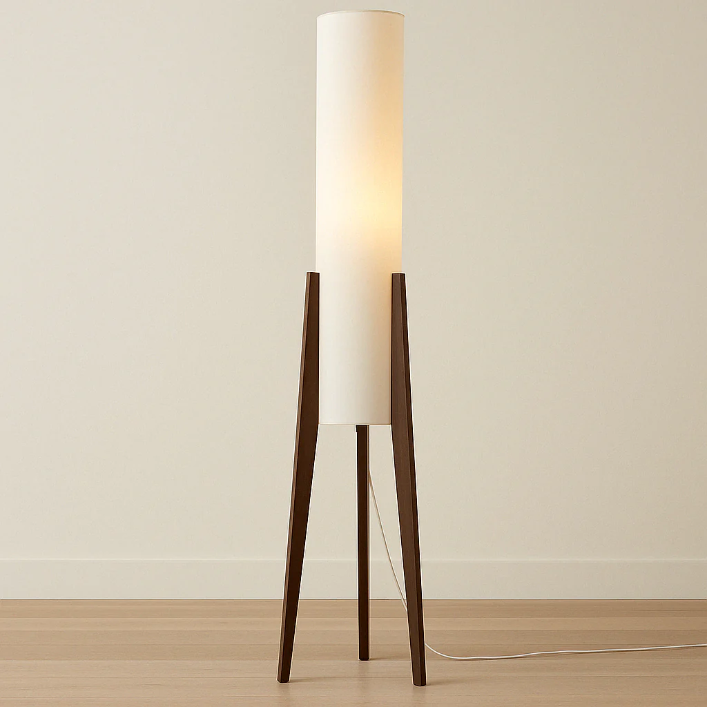 Solid Walnut Floor Lamp - Image 3