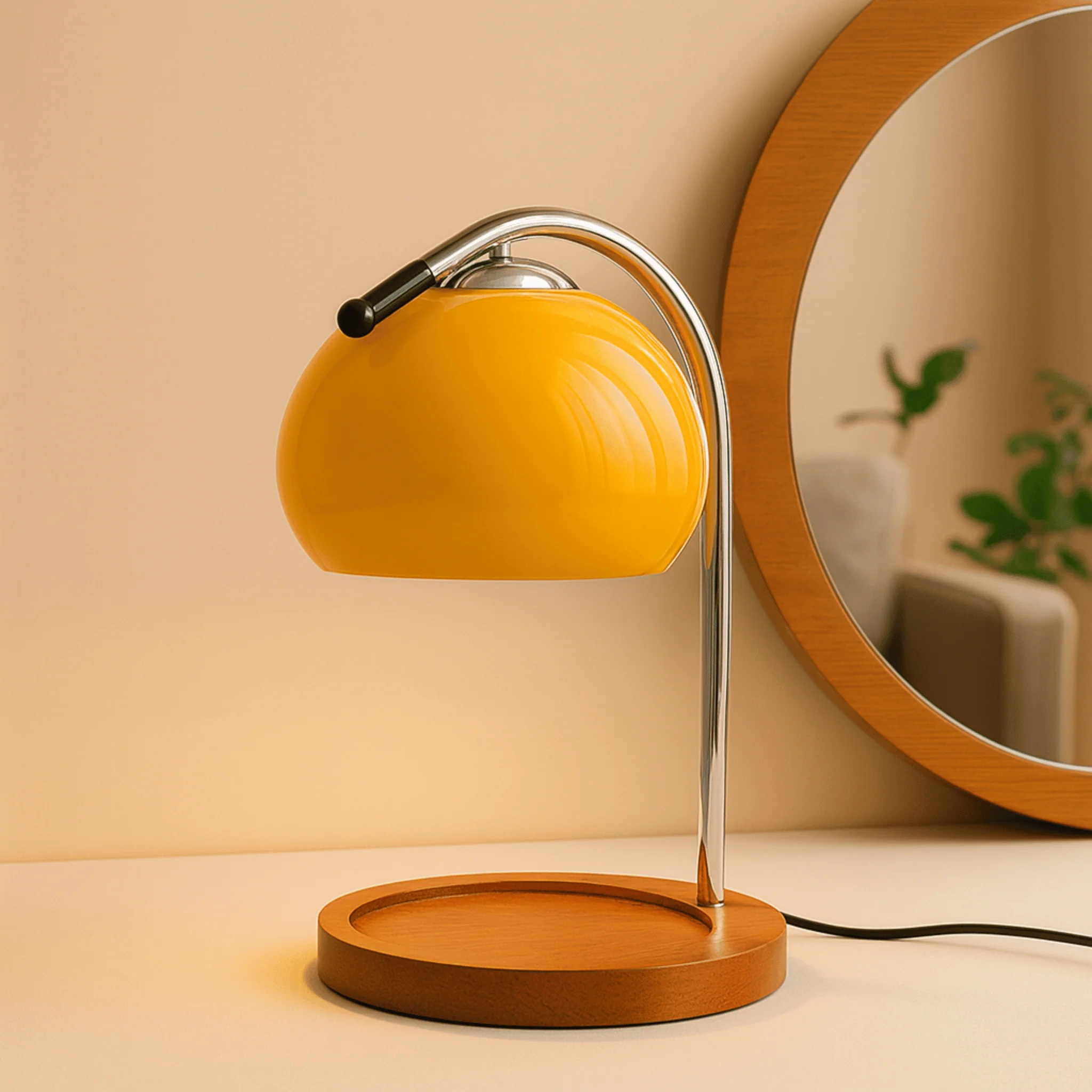 Stained Glass Table Lamp with LED Light and Candle Warmer Base - Image 3