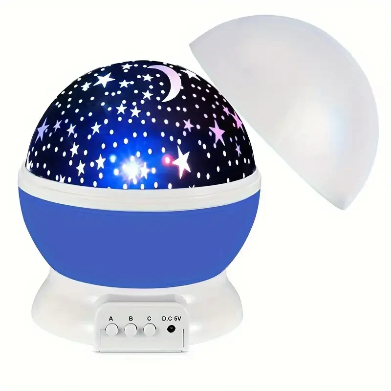 Star projector night lamp with rotating dome cover - Image 7