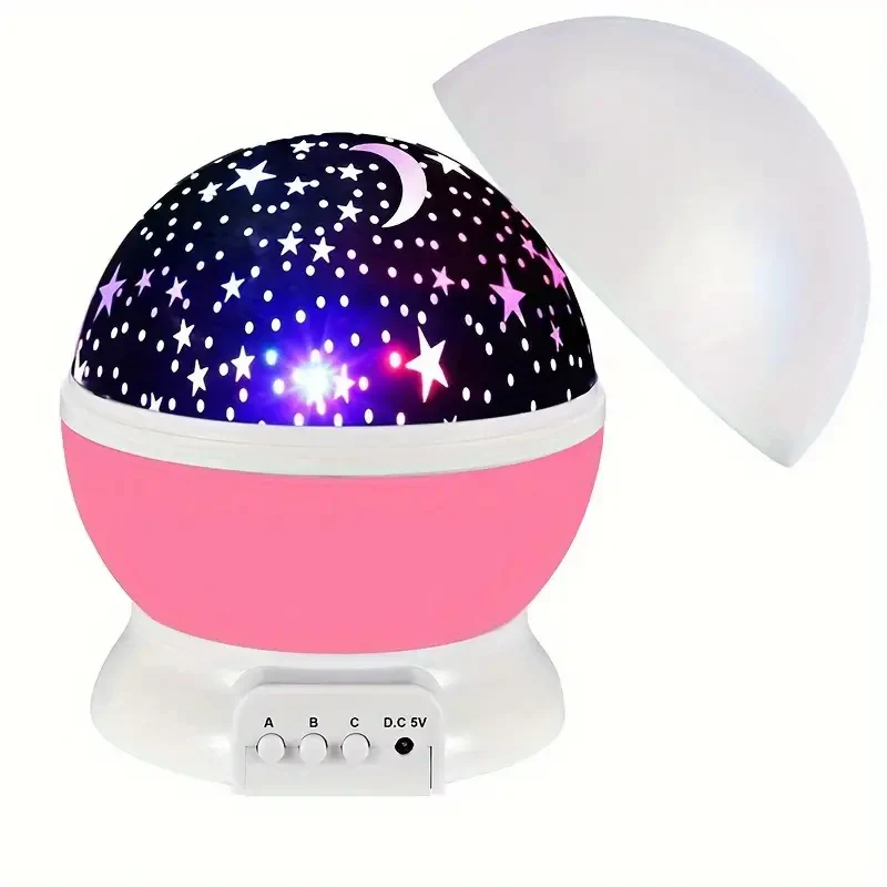 Star projector night lamp with rotating dome cover - Image 8