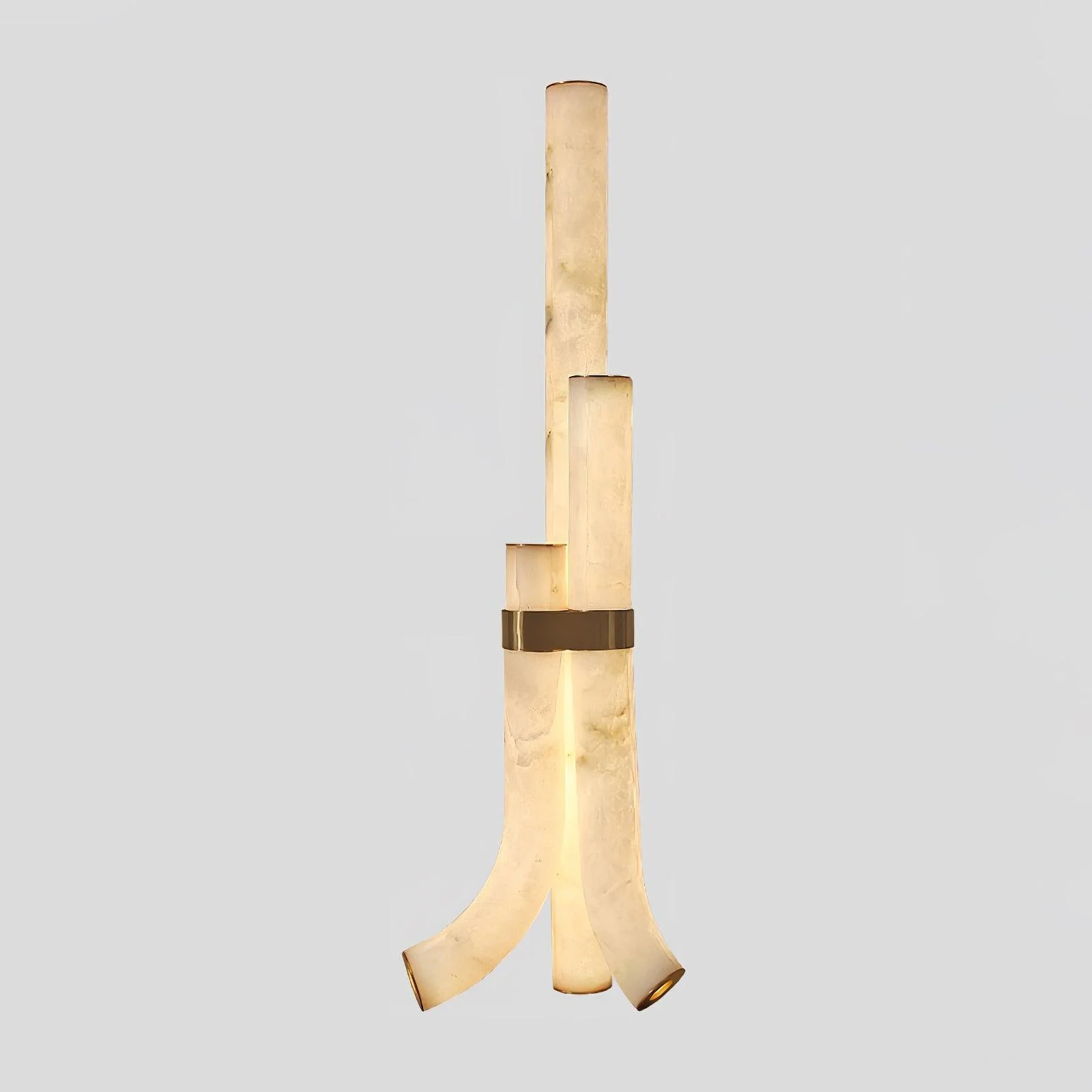 Stone Floor Lamp with Tall Alabaster Light Panels - Image 18