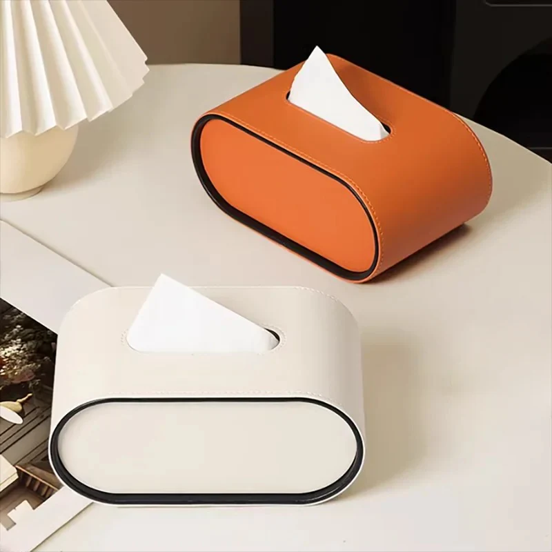 Tissue Box Holder Rectangular Cover for Paper Tissues - Image 2