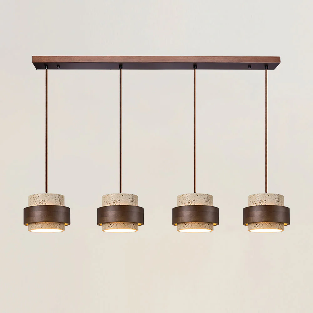 Travertine Cylinder Pendant Light - Image 15