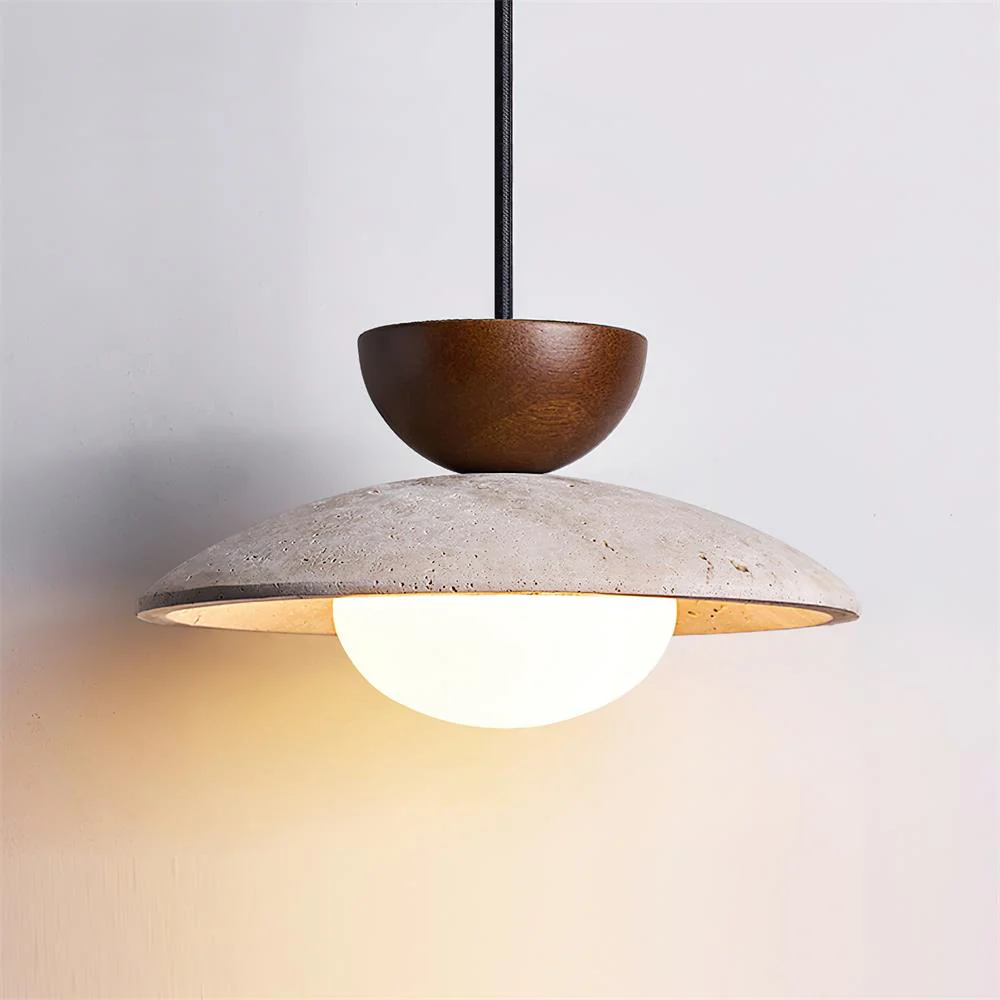 Travertine Dome Pendant Light - Image 3