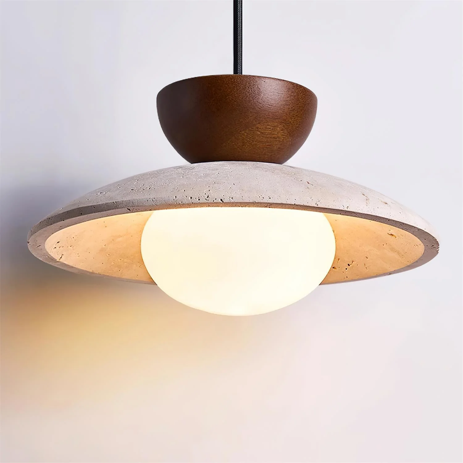 Travertine Dome Pendant Light - Image 6
