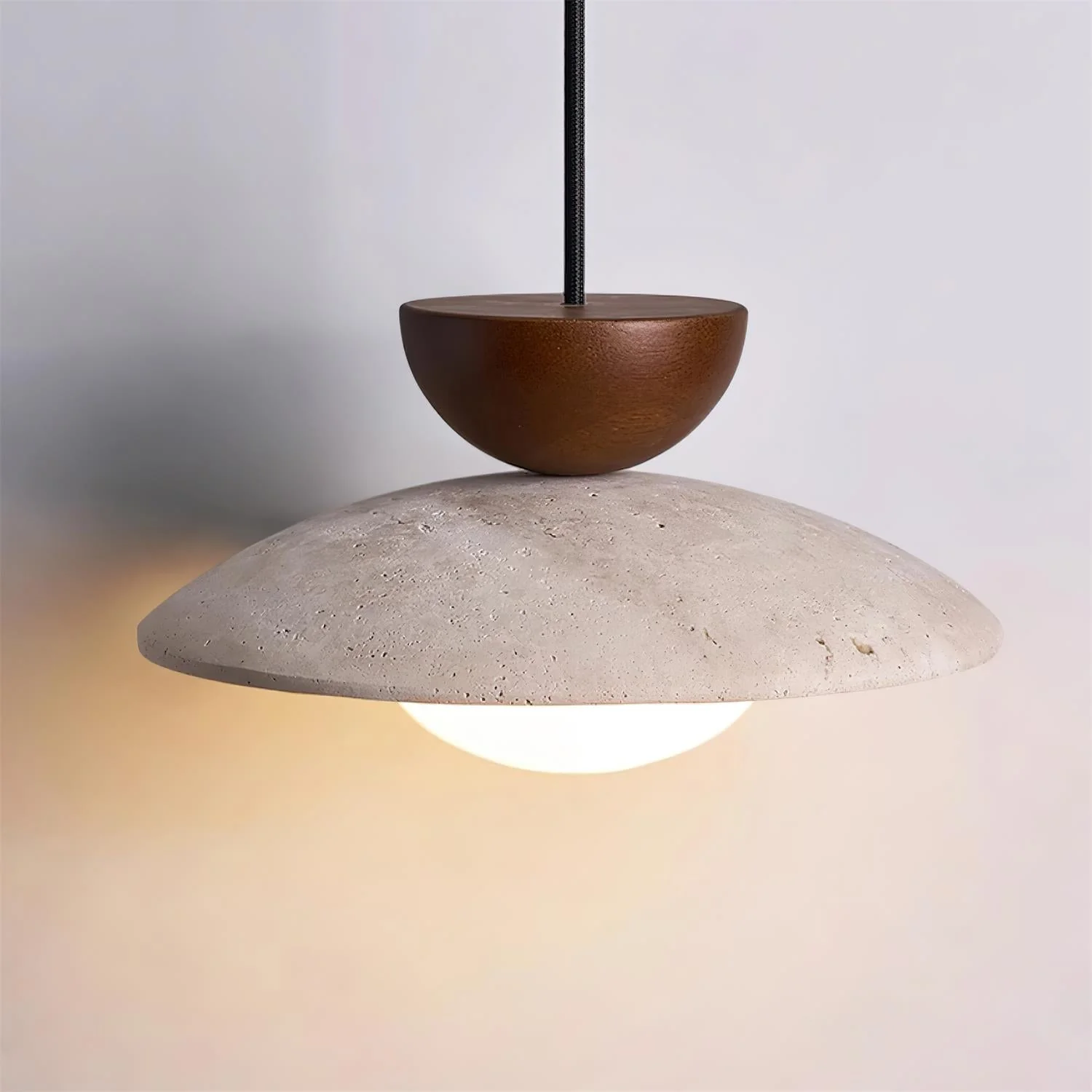 Travertine Dome Pendant Light - Image 8