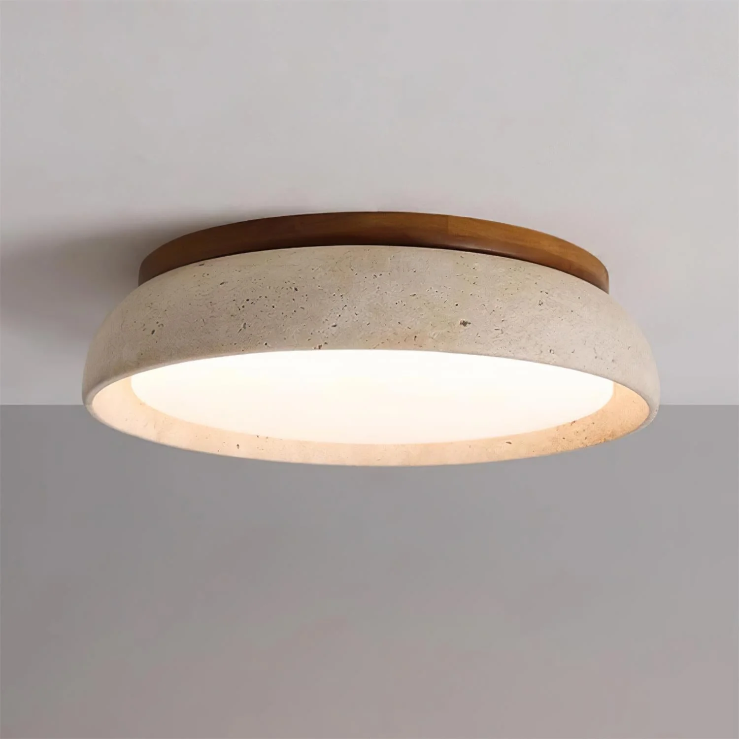 Travertine Stone Flush Mount Ceiling Light - Image 11