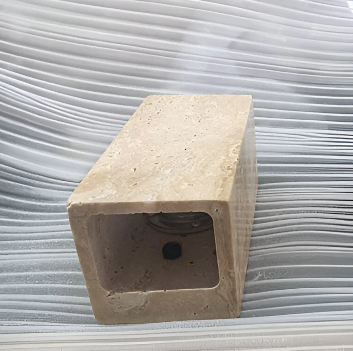 Travertine Wall Light Natural Stone Modern Minimalist Sconce - Image 20