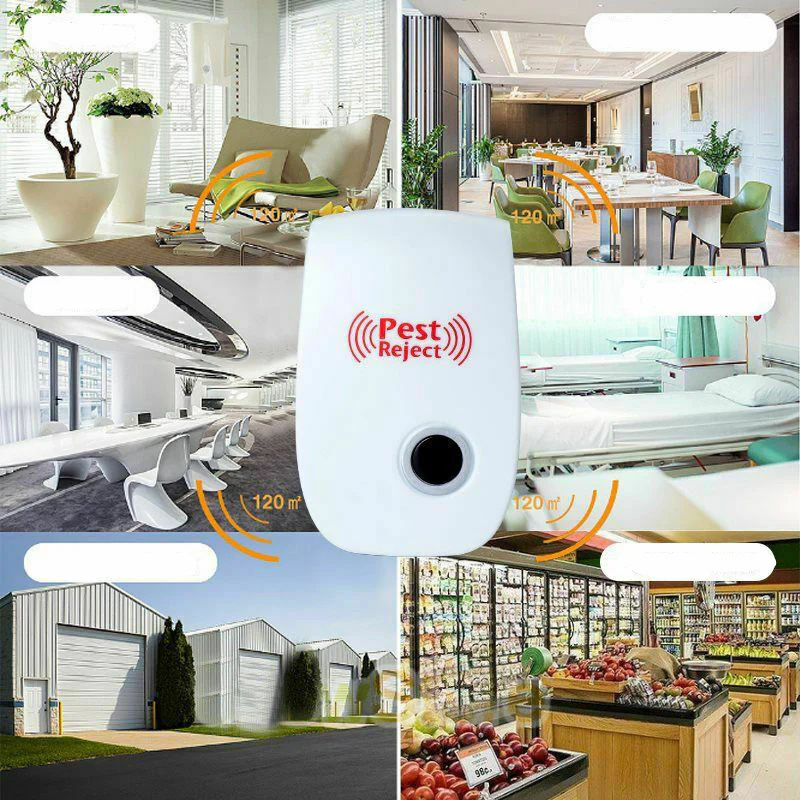 Ultrasonic Pest Repeller Plug In Indoor Animal Control Device - Image 2
