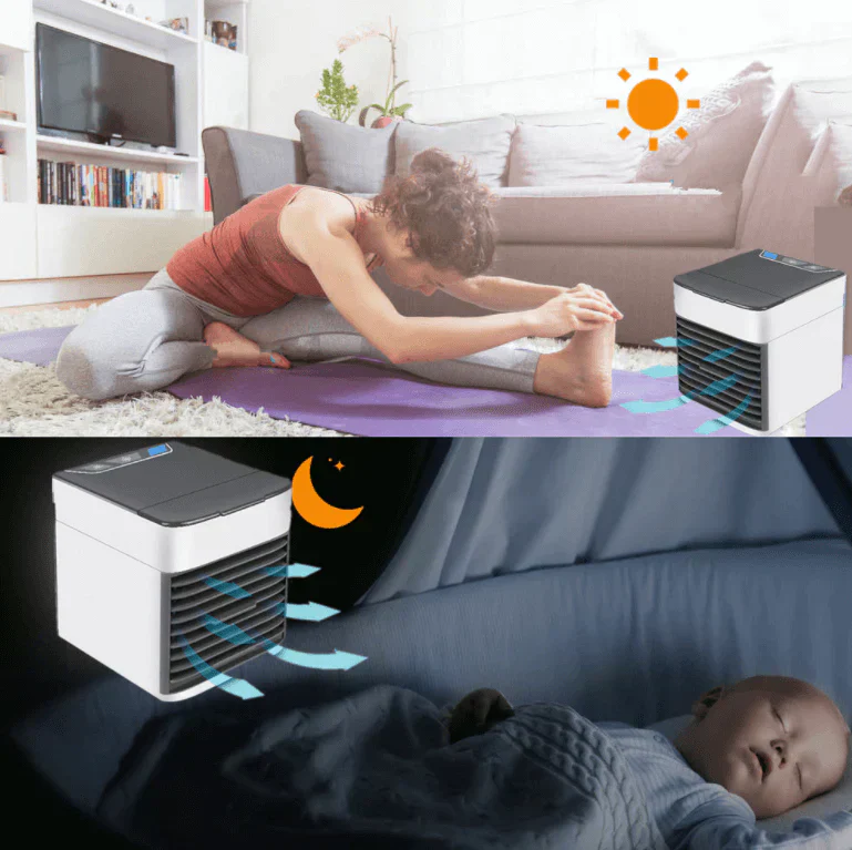 USB Powered Mini Air Cooler with Water Tank and Fan - Image 6