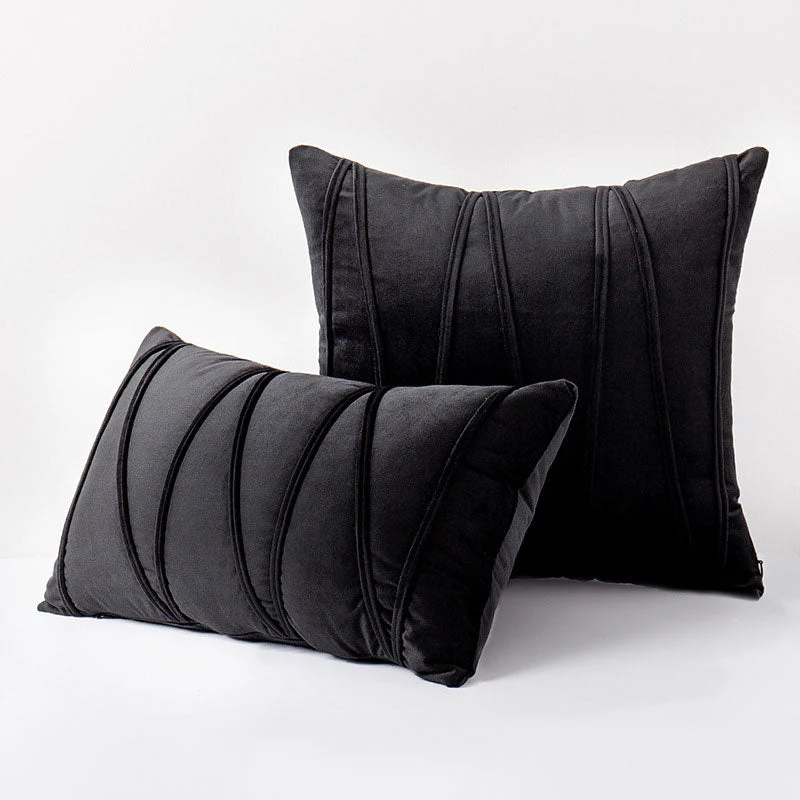 Velvet Cushion Covers Set Soft Decorative Throw Pillow Cases - Image 6