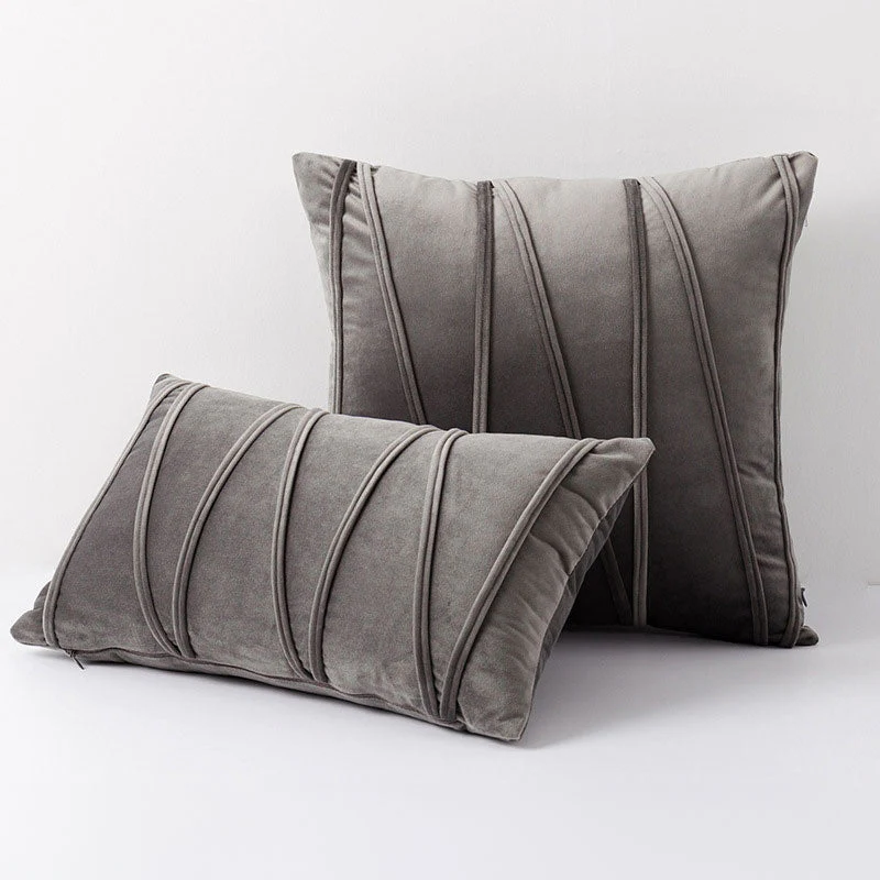 Velvet Cushion Covers Set Soft Decorative Throw Pillow Cases - Image 7