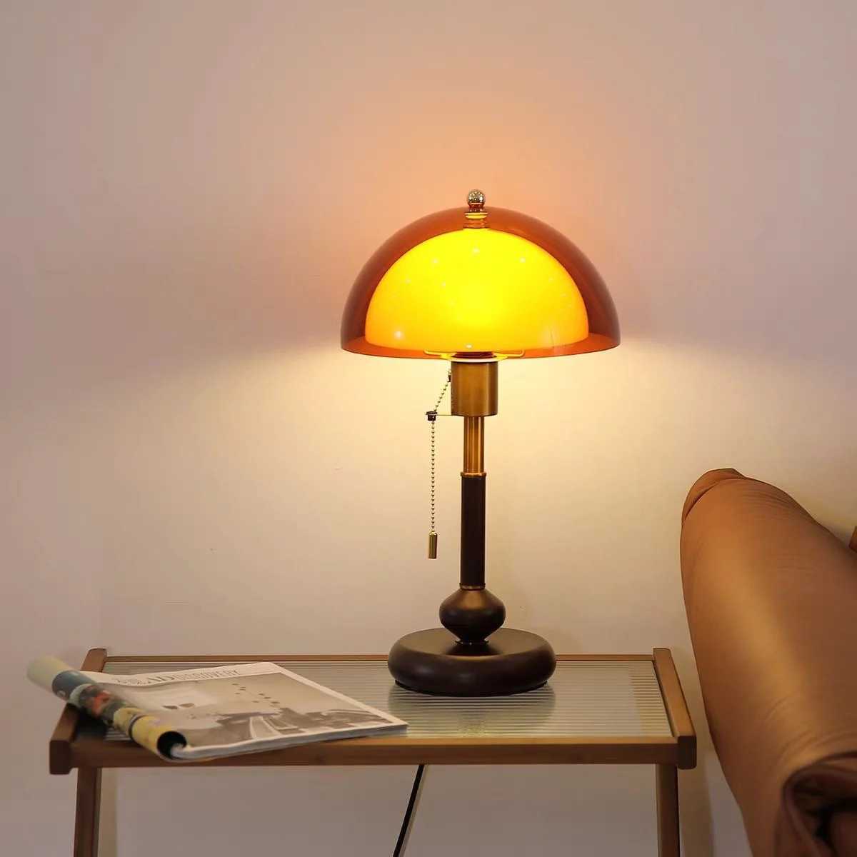 Vintage Banker Table Lamp - Image 2