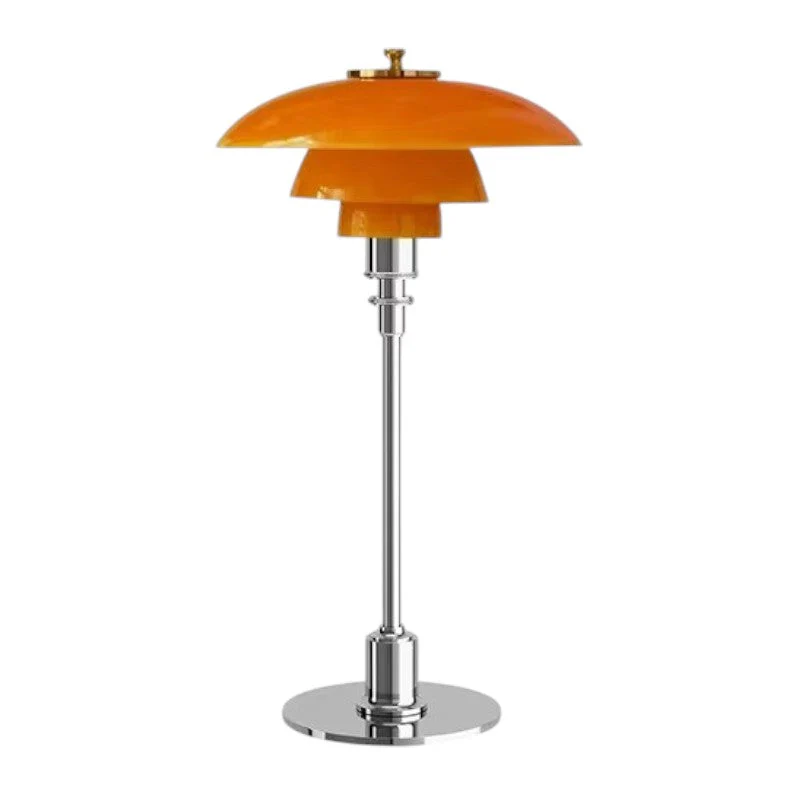 Vintage Danish Glass Shade Table Lamp - Image 13