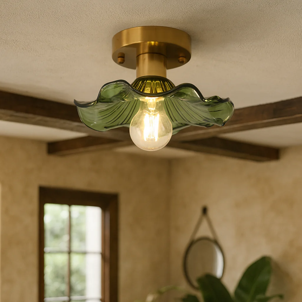 Vintage Floral Ceiling Light - Image 3