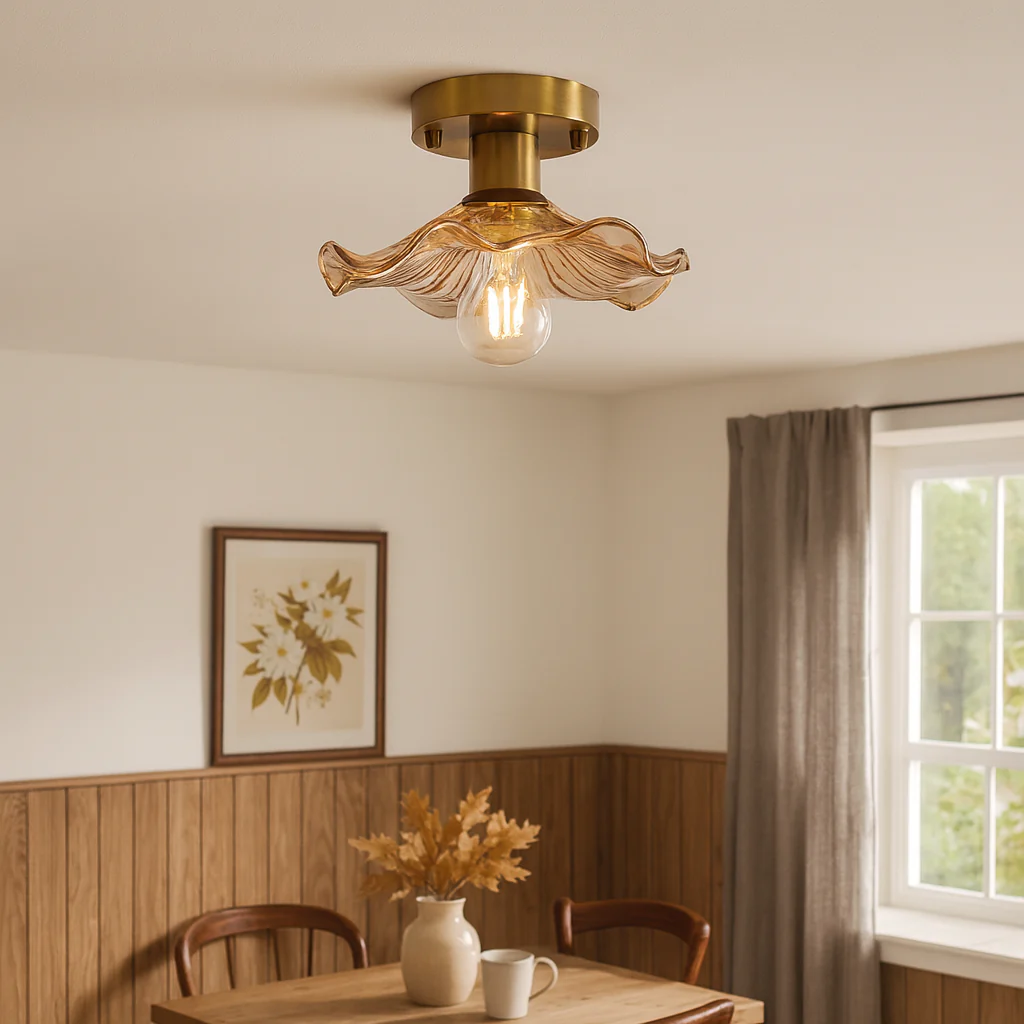 Vintage Floral Ceiling Light - Image 4