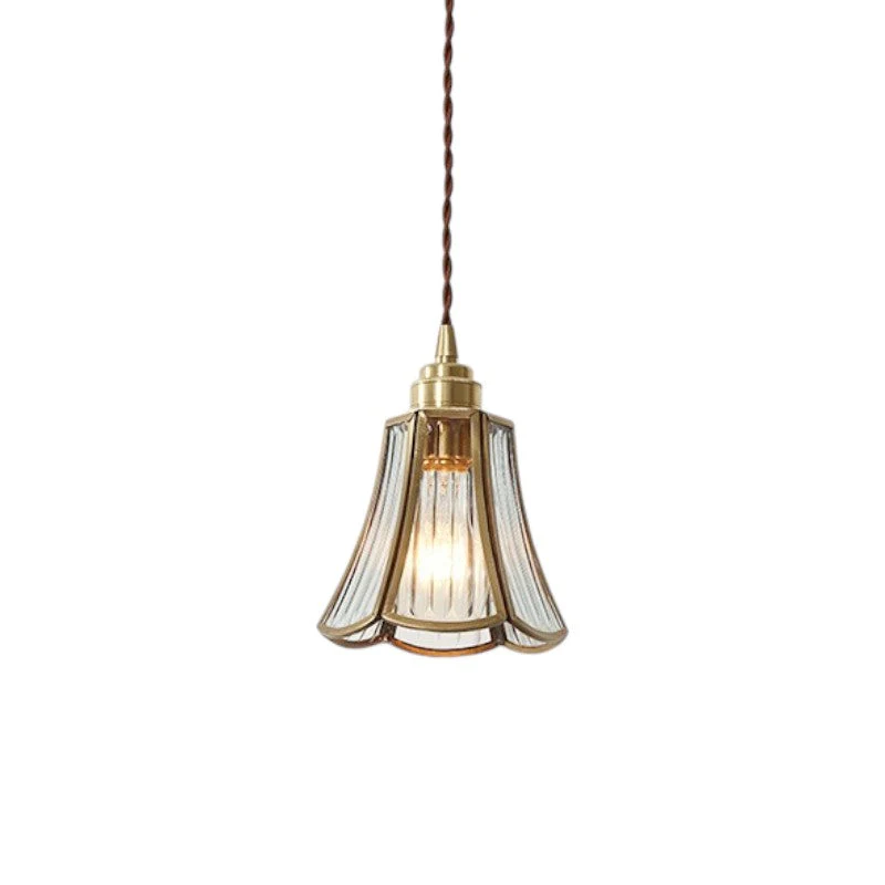 Vintage Geometric Glass Pendant Light - Image 6