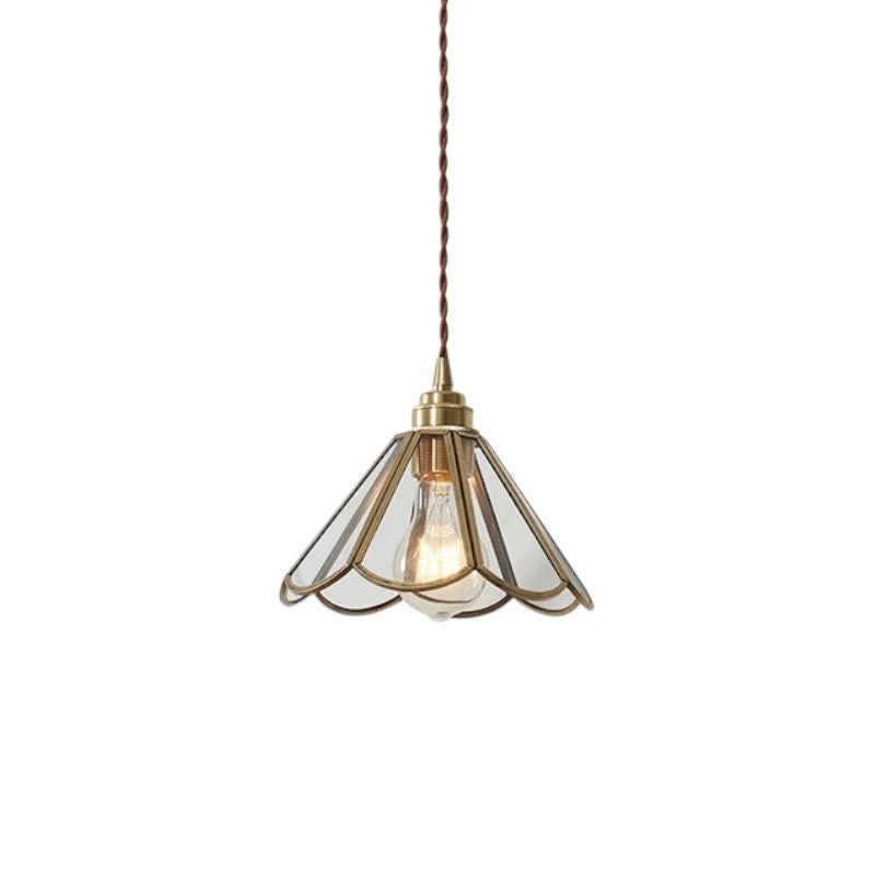 Vintage Geometric Glass Pendant Light - Image 7