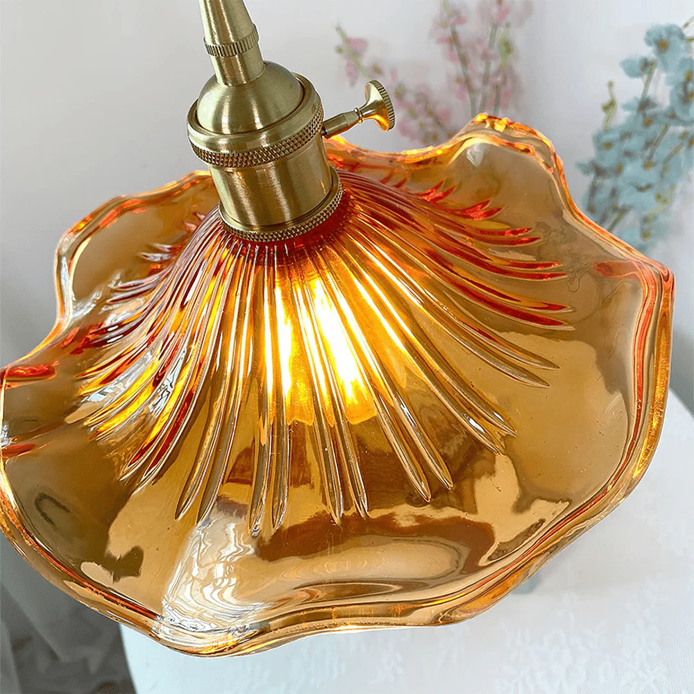 Vintage Hibiscus Pendant Light - Image 12