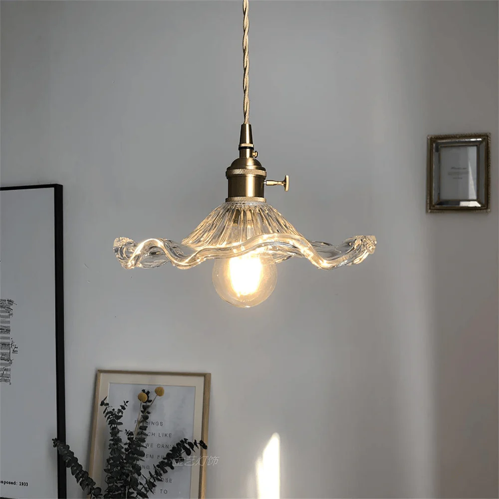 Vintage Hibiscus Pendant Light - Image 17