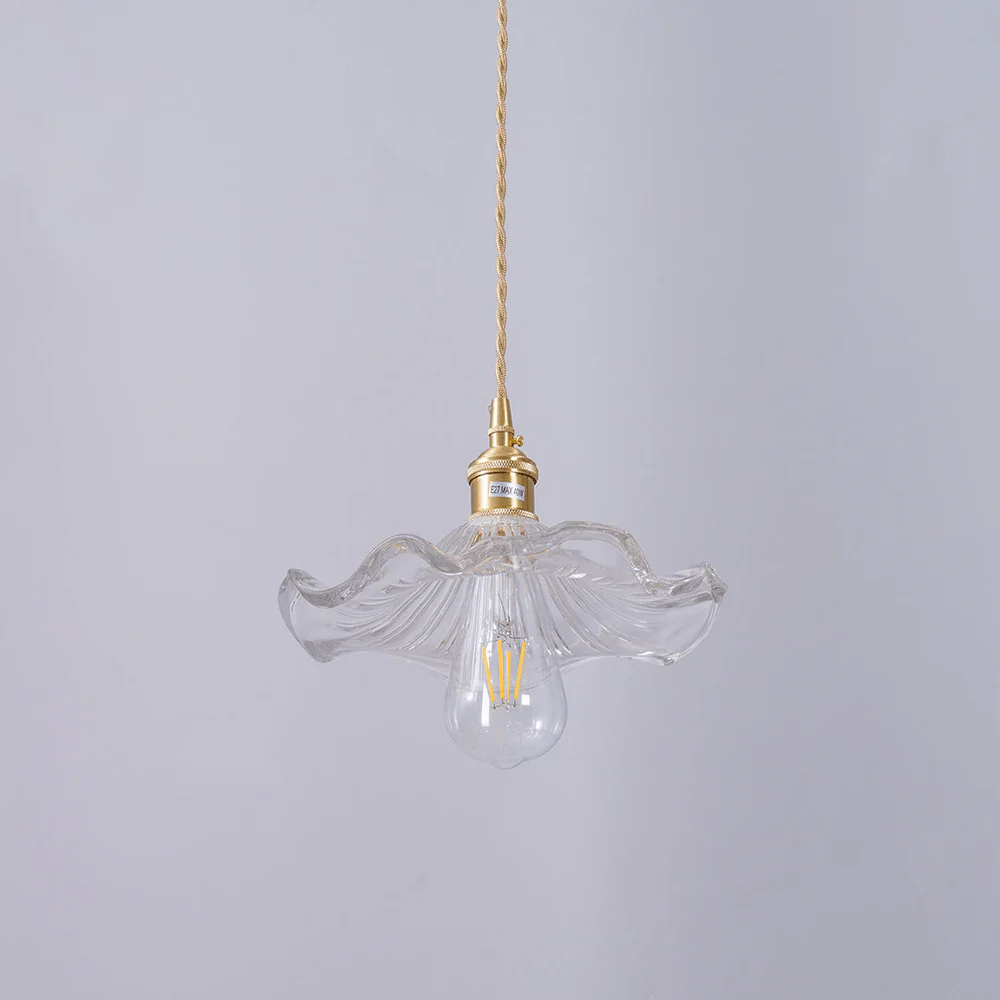Vintage Hibiscus Pendant Light - Image 8