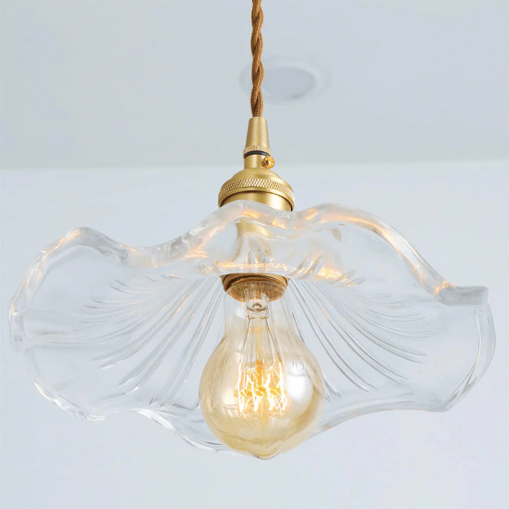 Vintage Hibiscus Pendant Light - Image 9