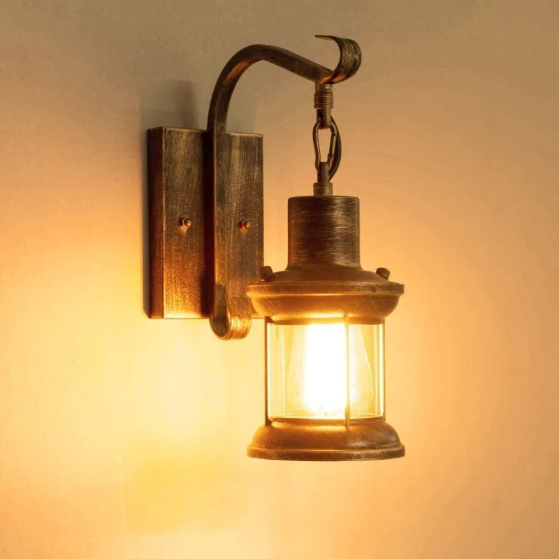 Vintage Industrial Wall Lantern - Image 4