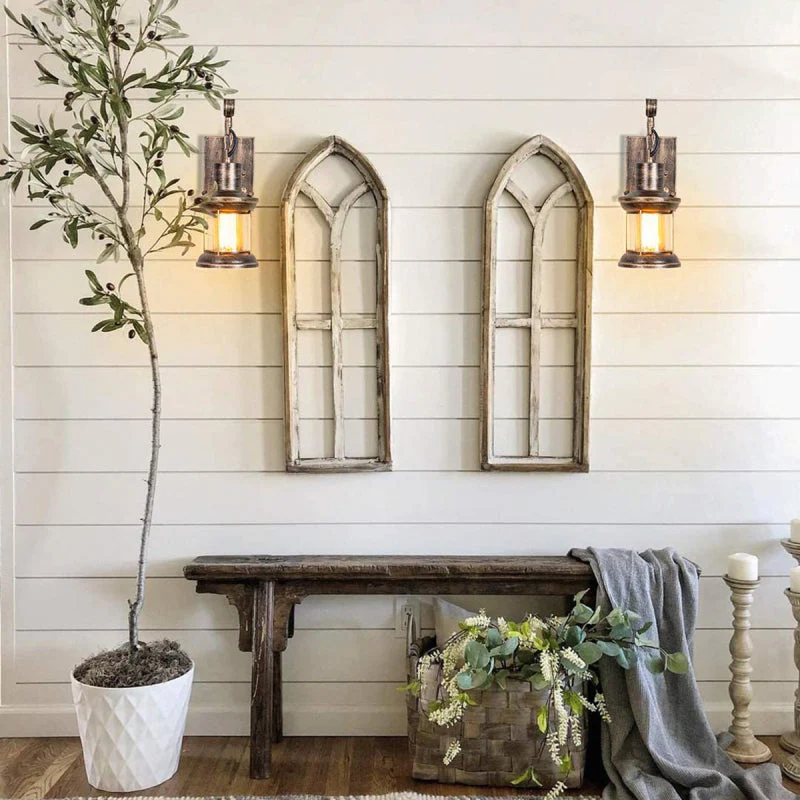 Vintage Industrial Wall Lantern - Image 7