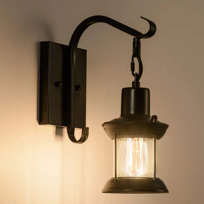 Vintage Industrial Wall Lantern - Image 8