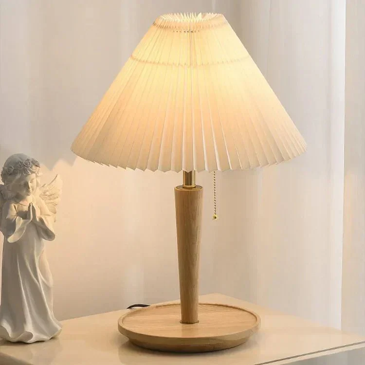 Vintage Wooden Table Lamp - Image 10