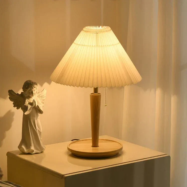 Vintage Wooden Table Lamp - Image 5