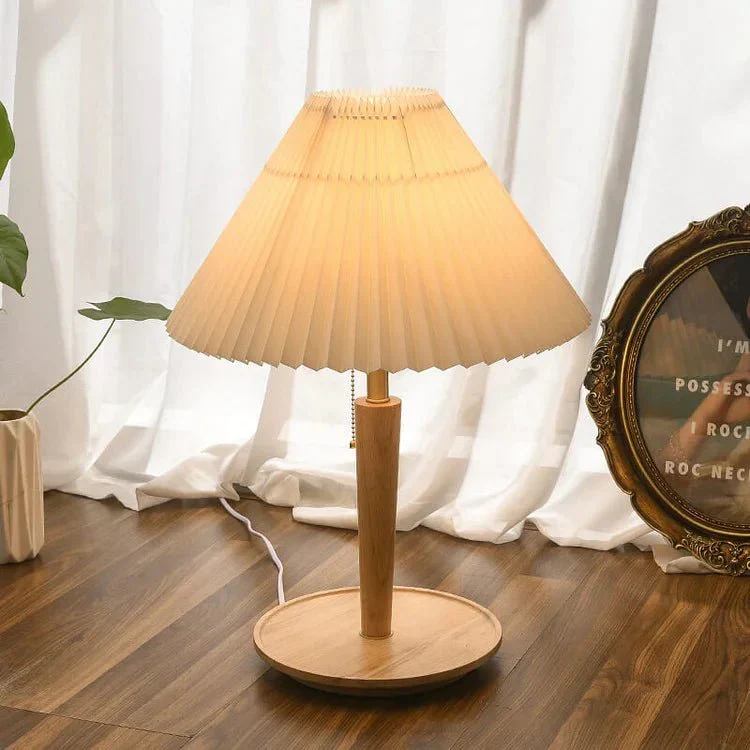 Vintage Wooden Table Lamp - Image 7