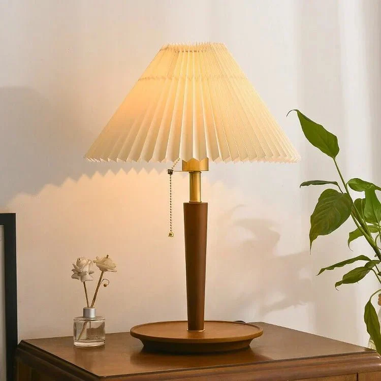 Vintage Wooden Table Lamp - Image 8