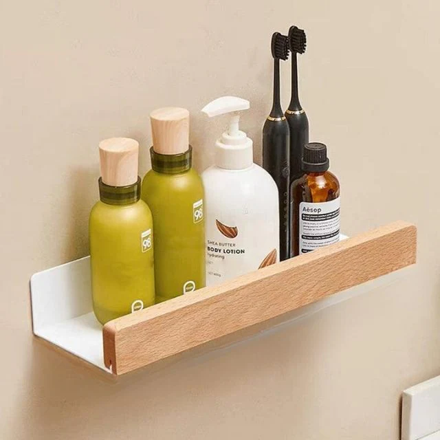 Wall Bathroom Shelf No Drill Storage Rack - Image 10