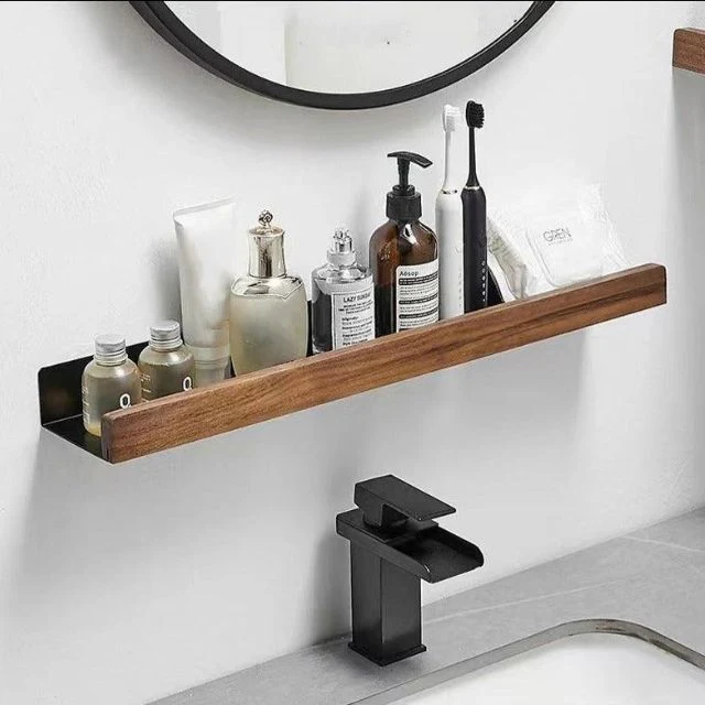 Wall Bathroom Shelf No Drill Storage Rack - Image 3