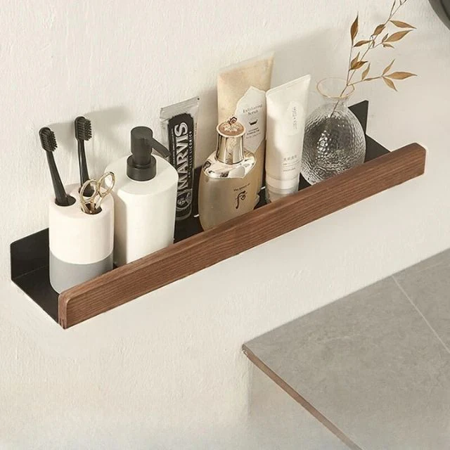 Wall Bathroom Shelf No Drill Storage Rack - Image 4