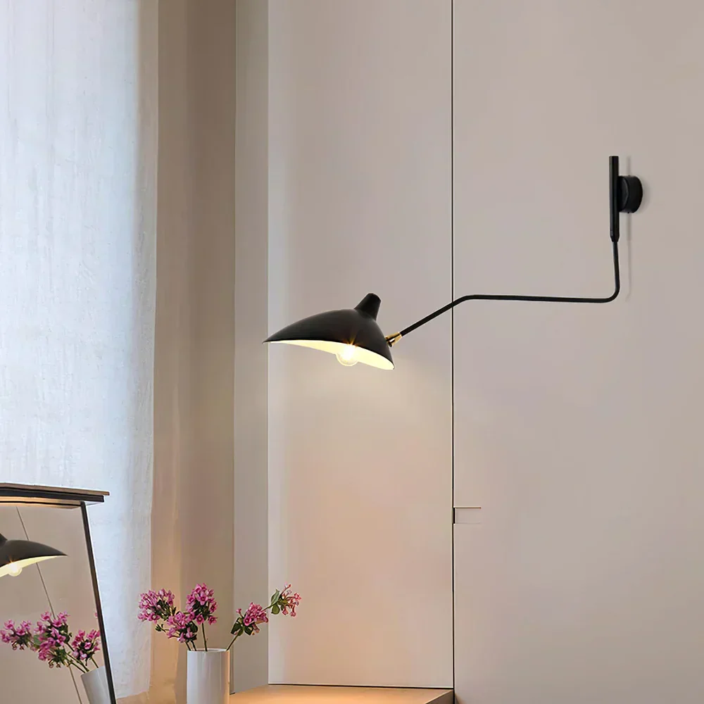 Wall Lamp with Dual Adjustable Arm for Reading and Accent Light - Image 2