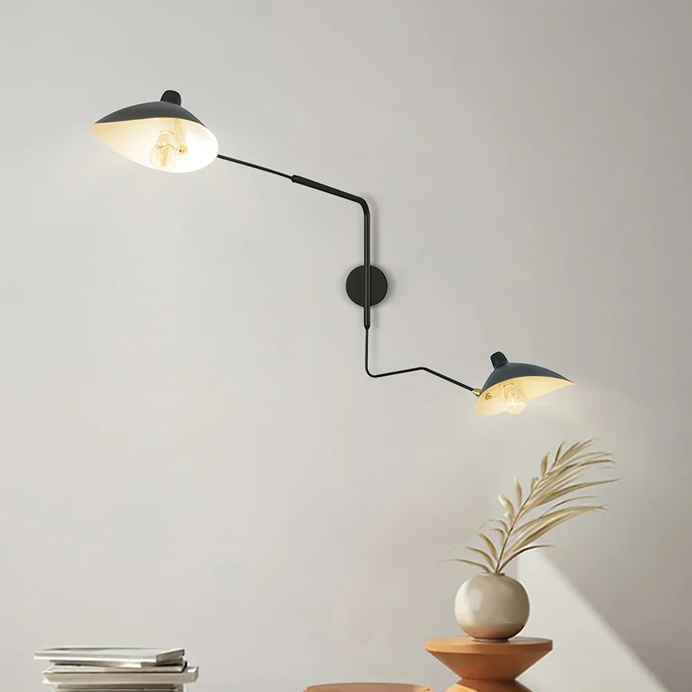 Wall Lamp with Dual Adjustable Arm for Reading and Accent Light - Image 5