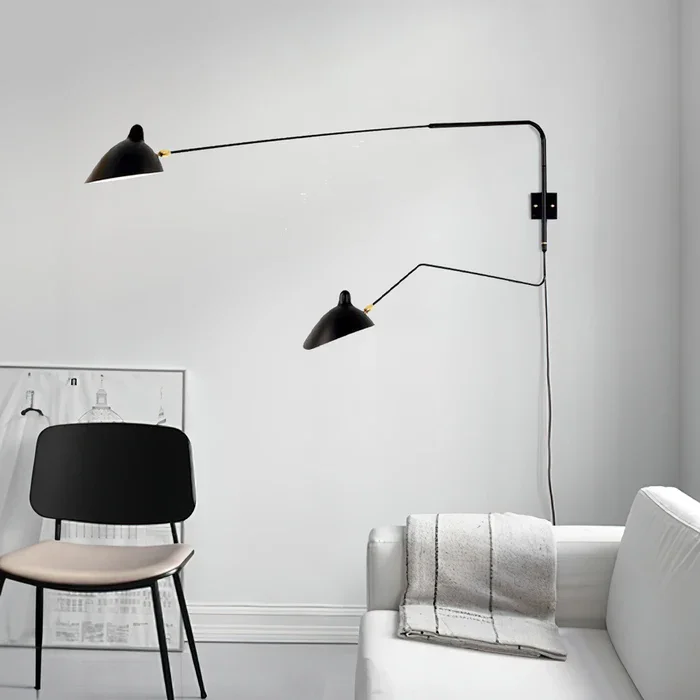 Wall Lamp with Dual Adjustable Arm for Reading and Accent Light - Image 7