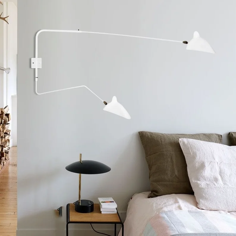 Wall Lamp with Dual Adjustable Arm for Reading and Accent Light - Image 8